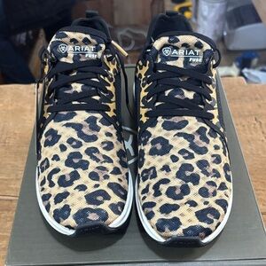 Ariat Leopard Pattern Sneakers with Black Accents